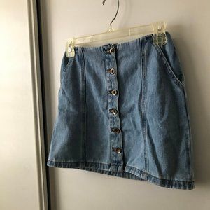 Button-Up Denim Skirt (Forever 21)